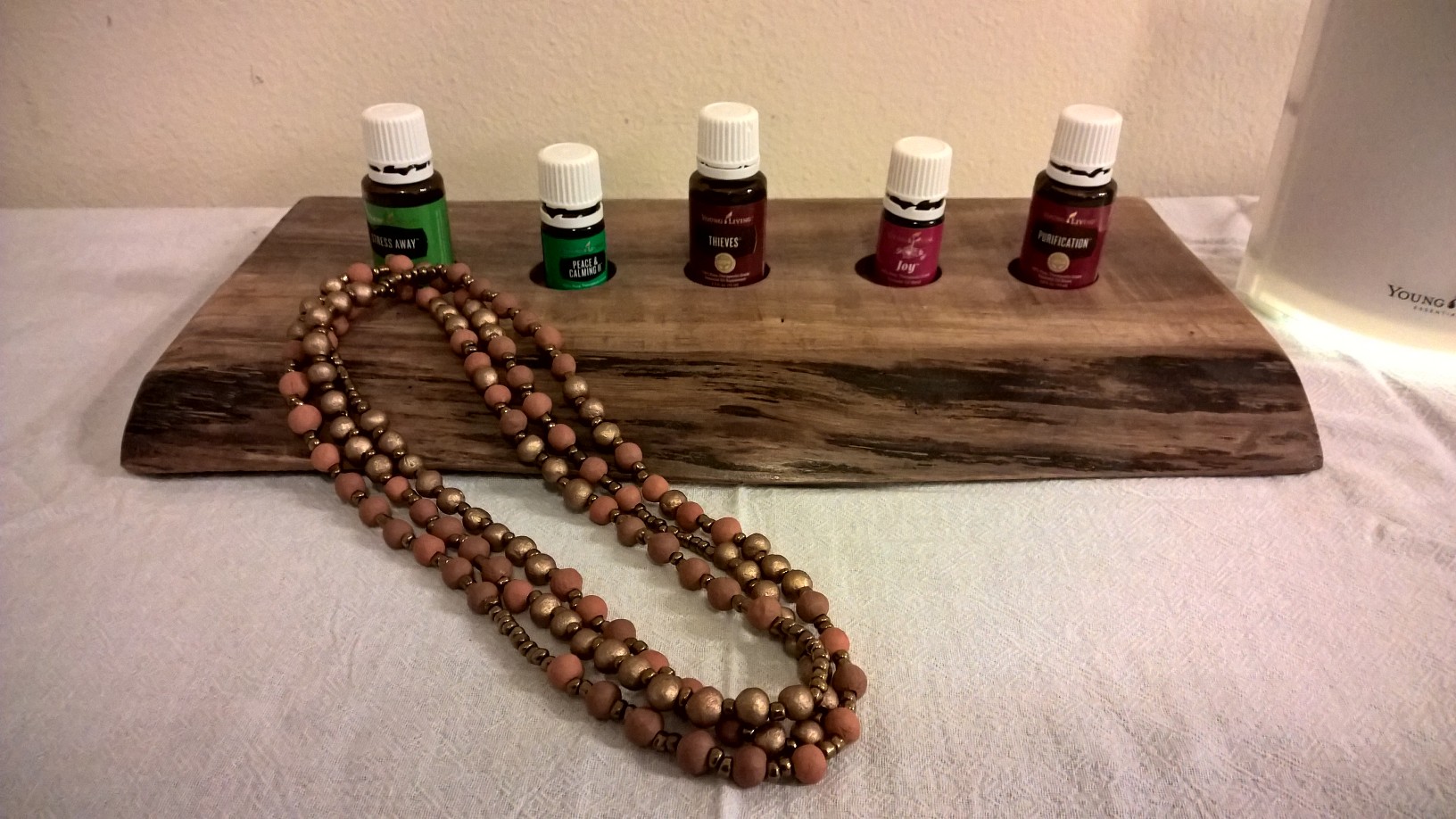 Noonday Terracotta Necklace as Essential Oil Diffuser